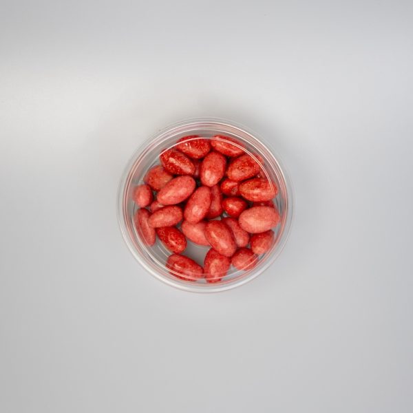Cup Chocolade Amandelen Wit Aardbei