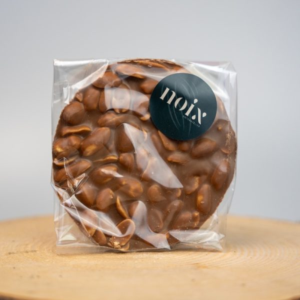 Pindaschijf NOIX Melkchocolade 100 gram
