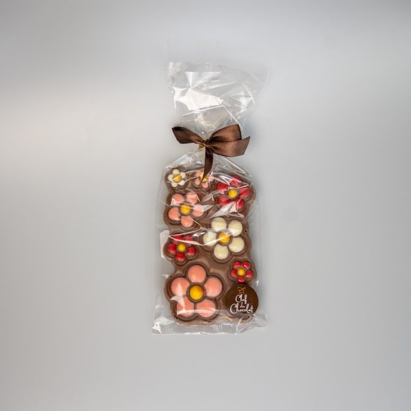 Chocolade tablet ´Bloemen´150 gram